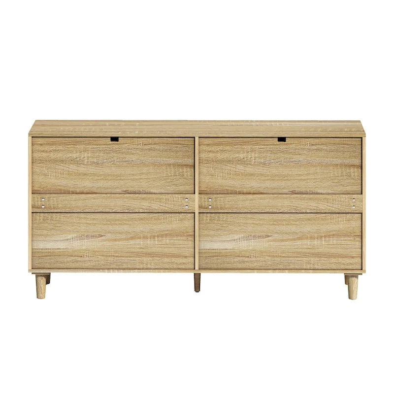 Commode de chambre en rotin avec tiroirs
