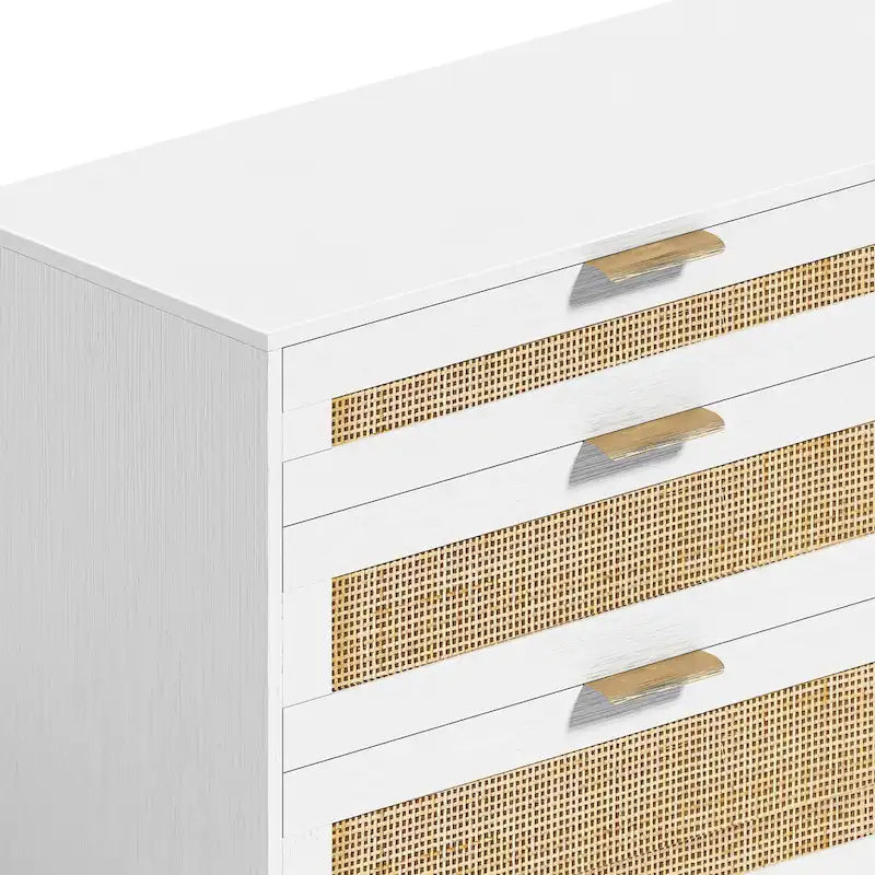 Commode de chambre en rotin avec tiroirs