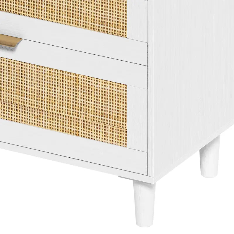 Commode de chambre en rotin avec tiroirs