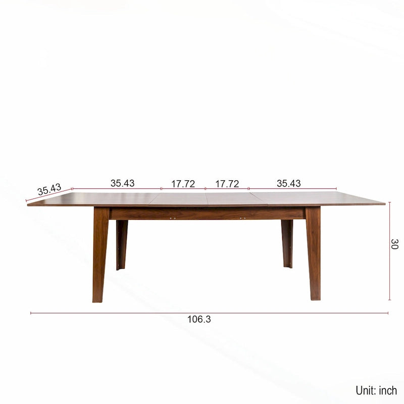 Table de cuisine en bois polyvalente et extensible pour diverses occasions