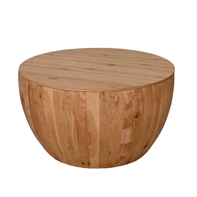 Table basse en forme de seau de style vintage avec rangement et capacité de charge raisonnable
