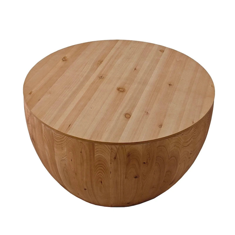 Table basse en forme de seau de style vintage avec rangement et capacité de charge raisonnable