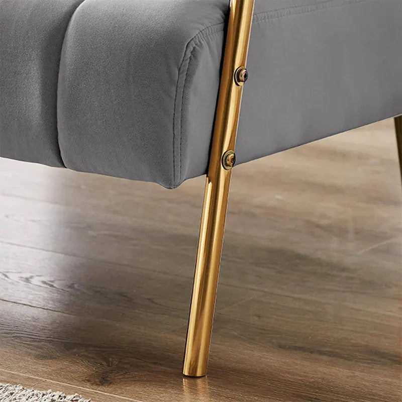 Causeuse rembourrée, Canapé à dossier capitonné, Fauteuil d'appoint avec 2 oreillers