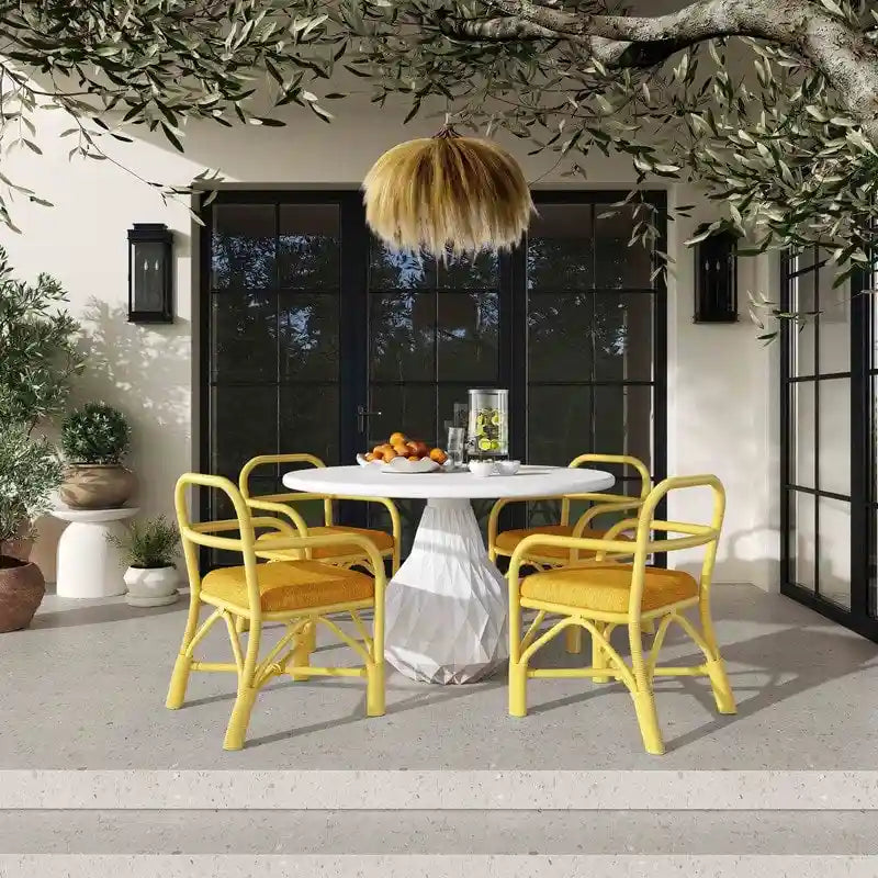 Chaise de salle à manger en rotin