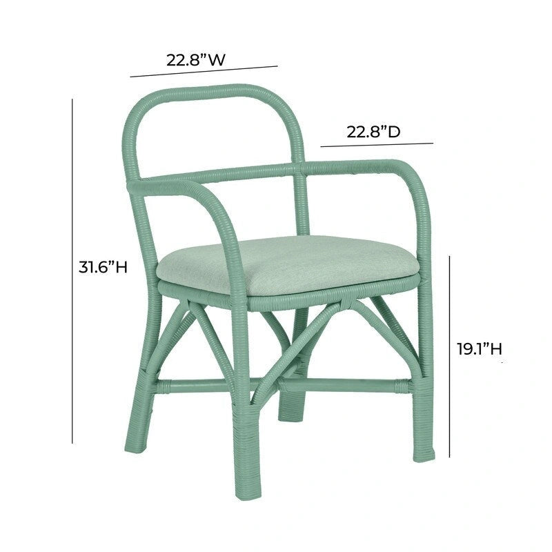 Chaise de salle à manger en rotin