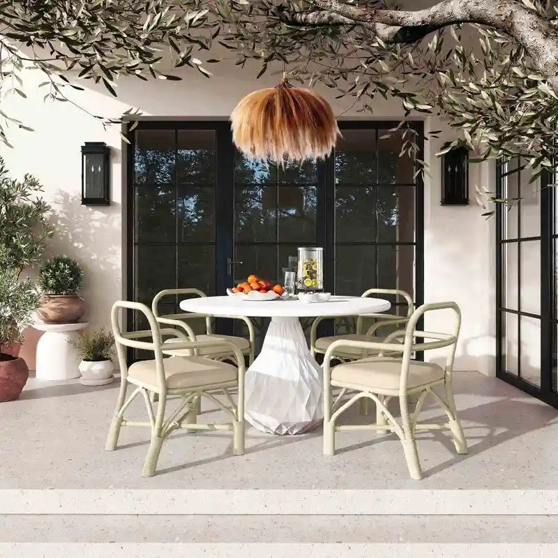 Chaise de salle à manger en rotin