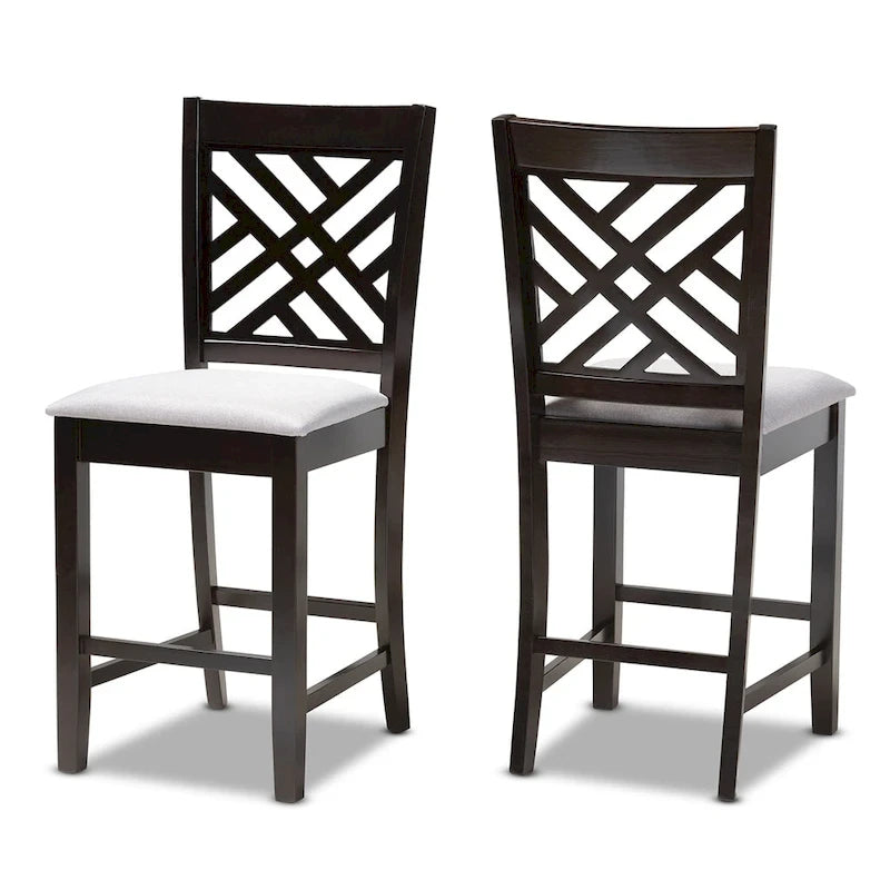 Ensemble de 2 tabourets de bar modernes et contemporains