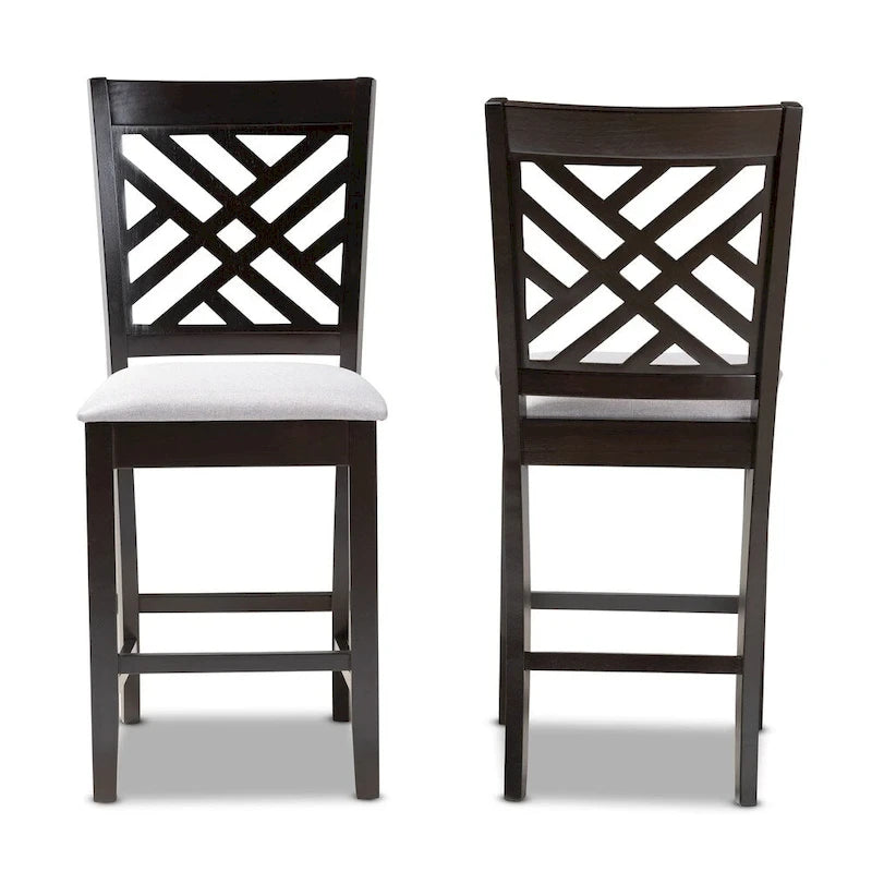 Ensemble de 2 tabourets de bar modernes et contemporains
