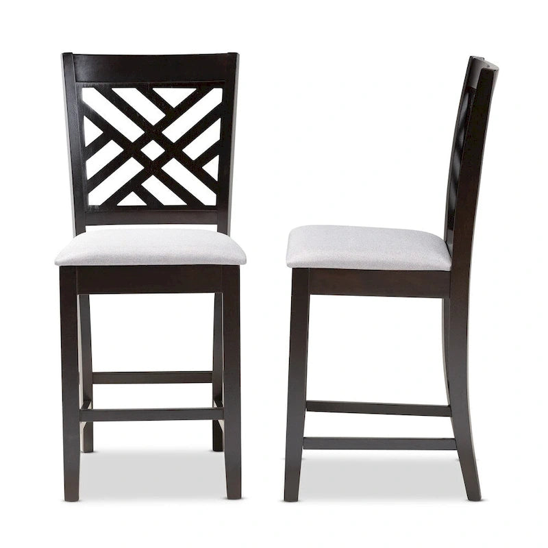 Ensemble de 2 tabourets de bar modernes et contemporains
