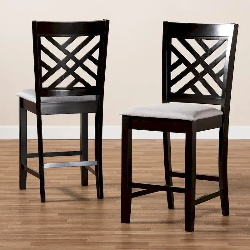 Ensemble de 2 tabourets de bar modernes et contemporains
