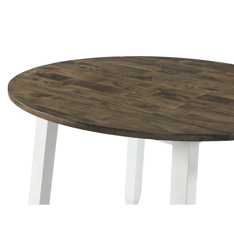 table pliante grise et blanche