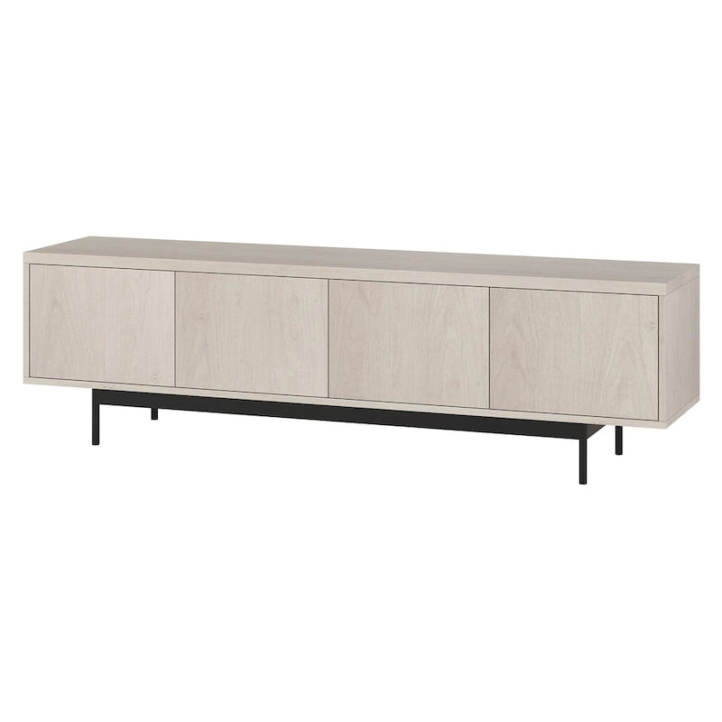 Support TV rectangulaire, adapté aux téléviseurs jusqu'à 75 pouces et d'une largeur de 69,5 pouces.