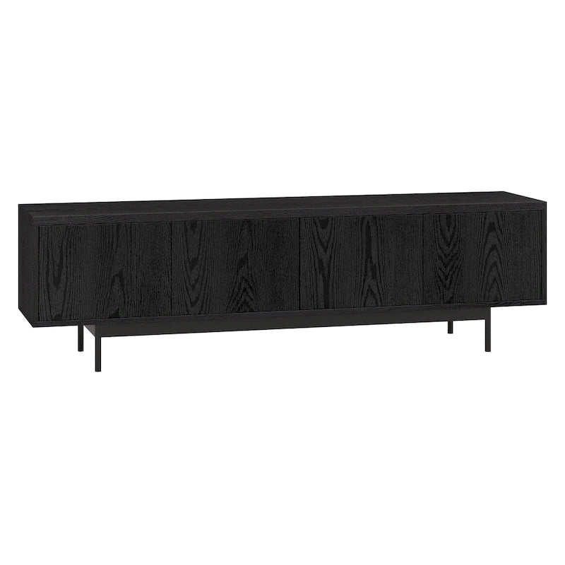 Support TV rectangulaire, adapté aux téléviseurs jusqu'à 75 pouces et d'une largeur de 69,5 pouces.