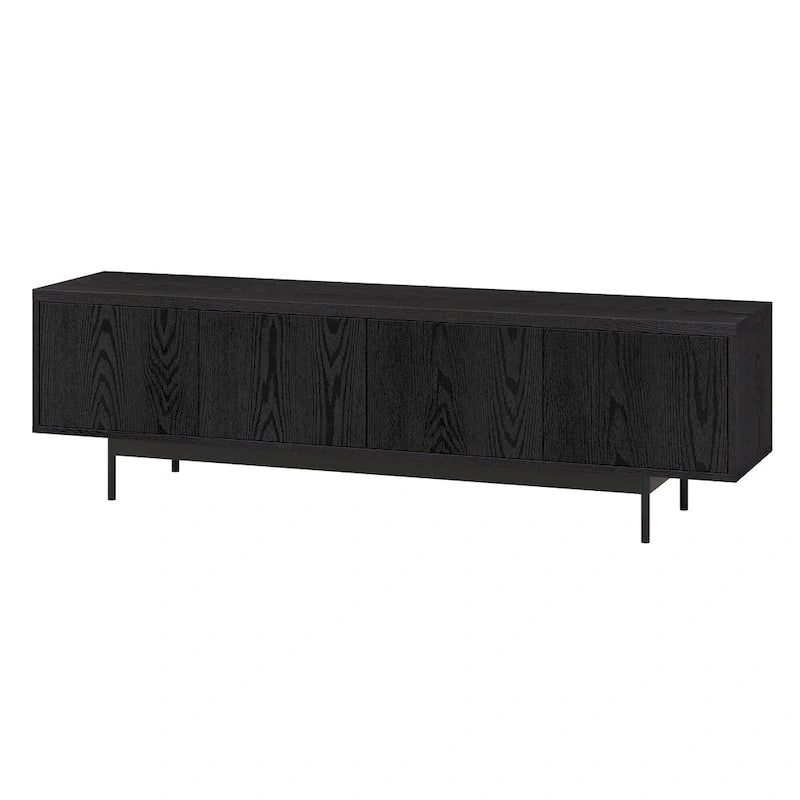 Support TV rectangulaire, adapté aux téléviseurs jusqu'à 75 pouces et d'une largeur de 69,5 pouces.