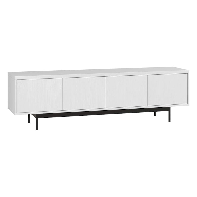 Support TV rectangulaire, adapté aux téléviseurs jusqu'à 75 pouces et d'une largeur de 69,5 pouces.