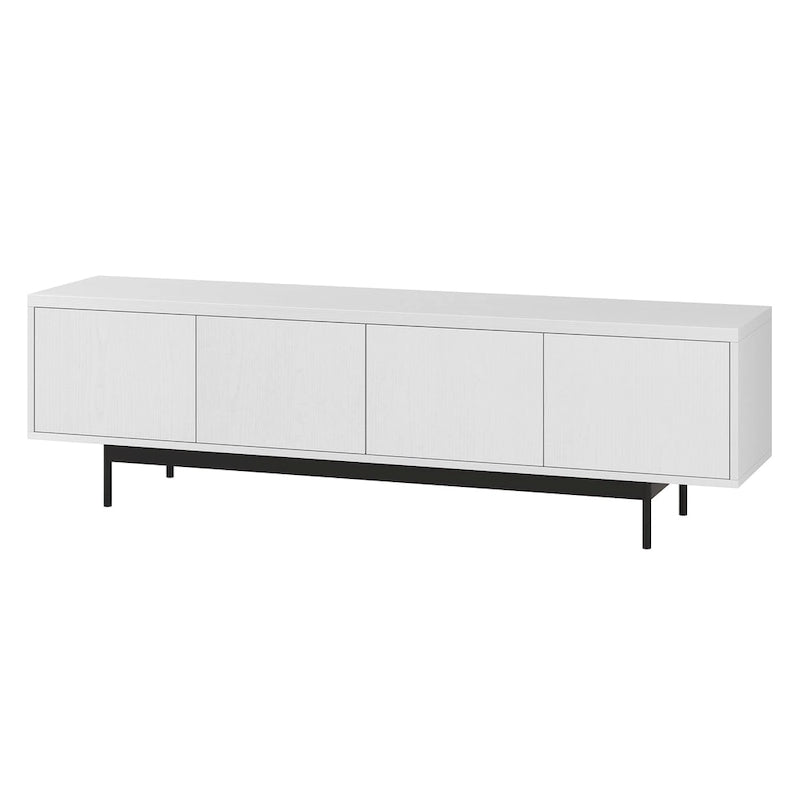 Support TV rectangulaire, adapté aux téléviseurs jusqu'à 75 pouces et d'une largeur de 69,5 pouces.