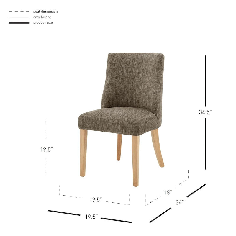 Nouvelles Chaises en Tissu Paris, (Lot de 2)