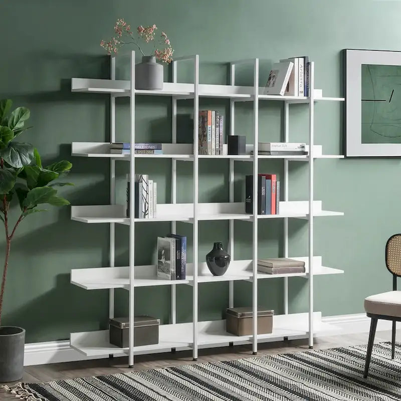Étagère ouverte à 5 niveaux, style industriel vintage