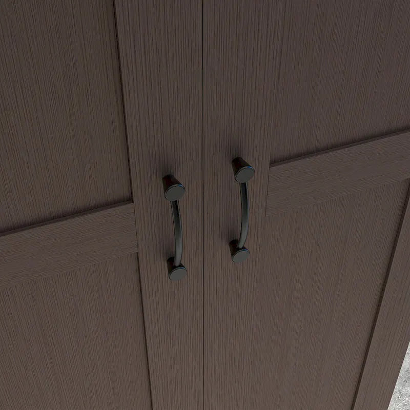 Meuble de cuisine bas avec double porte, tiroir et étagère réglable