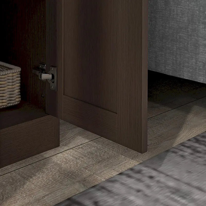 Meuble de cuisine bas avec double porte, tiroir et étagère réglable