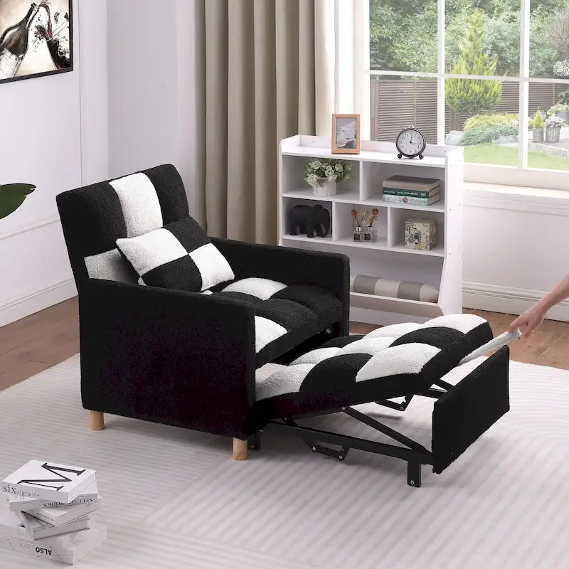 Canapé-lit convertible, fauteuil réglable avec oreiller, fauteuil-lit multifonctionnel