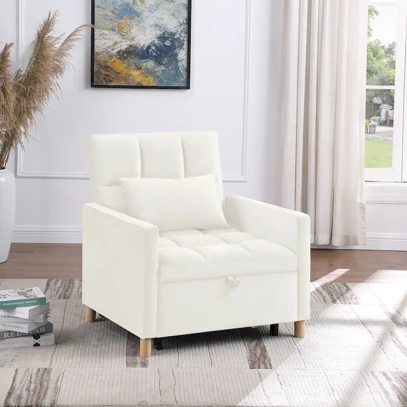 Canapé-lit convertible, fauteuil réglable avec oreiller, fauteuil-lit multifonctionnel