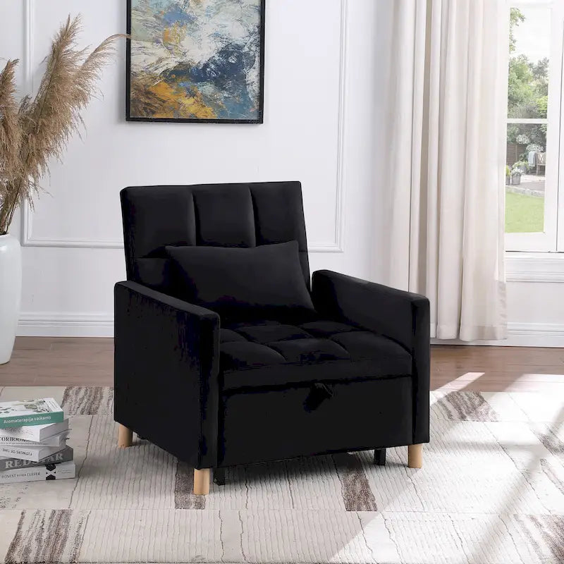 Canapé-lit convertible, fauteuil réglable avec oreiller, fauteuil-lit multifonctionnel