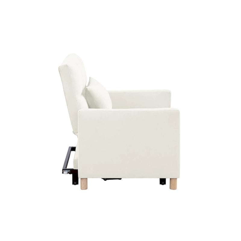 Canapé-lit convertible, fauteuil réglable avec oreiller, fauteuil-lit multifonctionnel