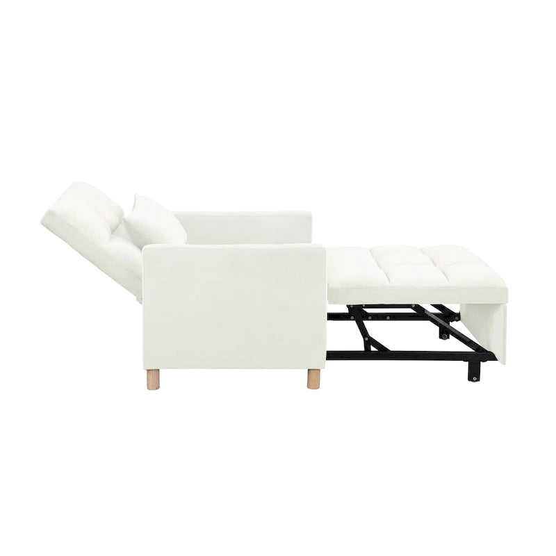 Canapé-lit convertible, fauteuil réglable avec oreiller, fauteuil-lit multifonctionnel