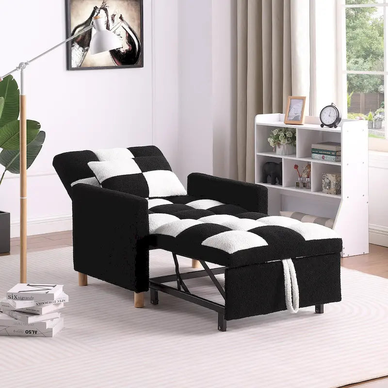 Canapé-lit convertible, fauteuil réglable avec oreiller, fauteuil-lit multifonctionnel
