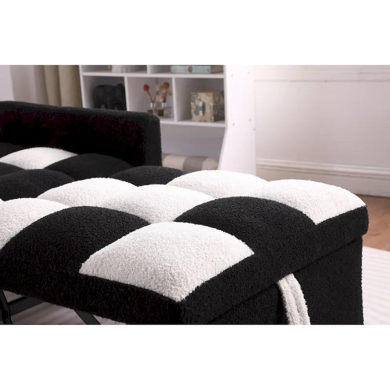 Canapé-lit convertible, fauteuil réglable avec oreiller, fauteuil-lit multifonctionnel