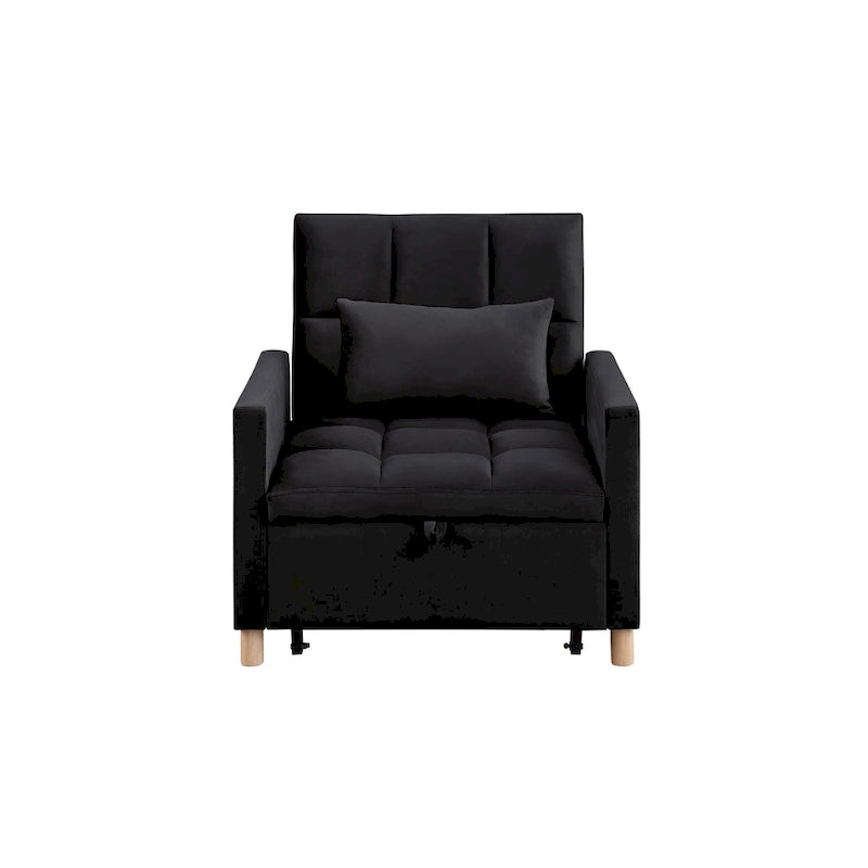 Canapé-lit convertible, fauteuil réglable avec oreiller, fauteuil-lit multifonctionnel