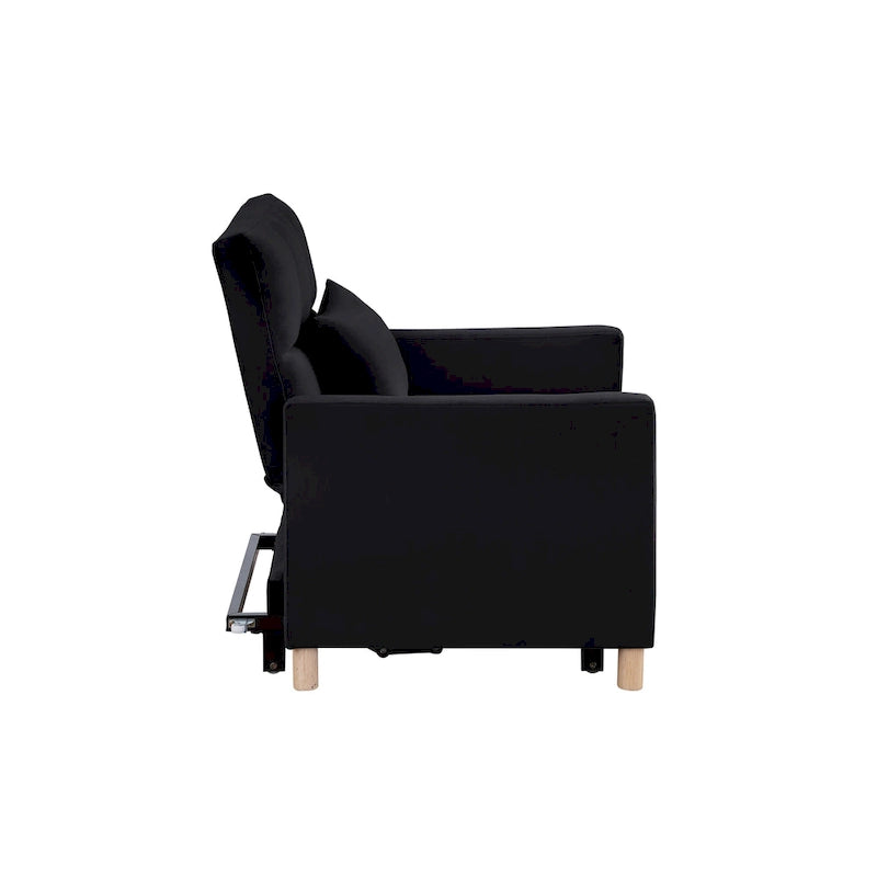 Canapé-lit convertible, fauteuil réglable avec oreiller, fauteuil-lit multifonctionnel