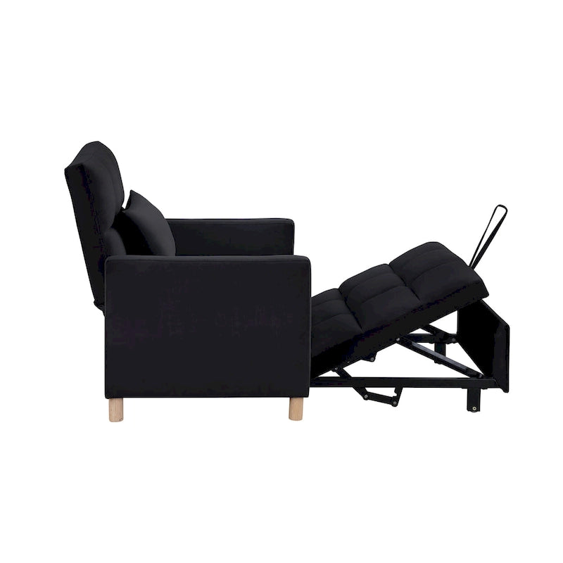 Canapé-lit convertible, fauteuil réglable avec oreiller, fauteuil-lit multifonctionnel