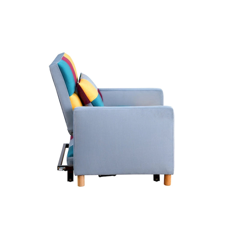 Canapé-lit convertible, fauteuil réglable avec oreiller, fauteuil-lit multifonctionnel