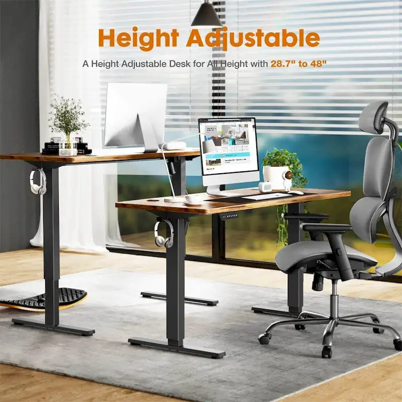 Bureau assis-debout réglable en hauteur, Bureau d'ordinateur assis-debout